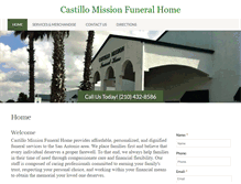 Tablet Screenshot of castillofuneralhome.com